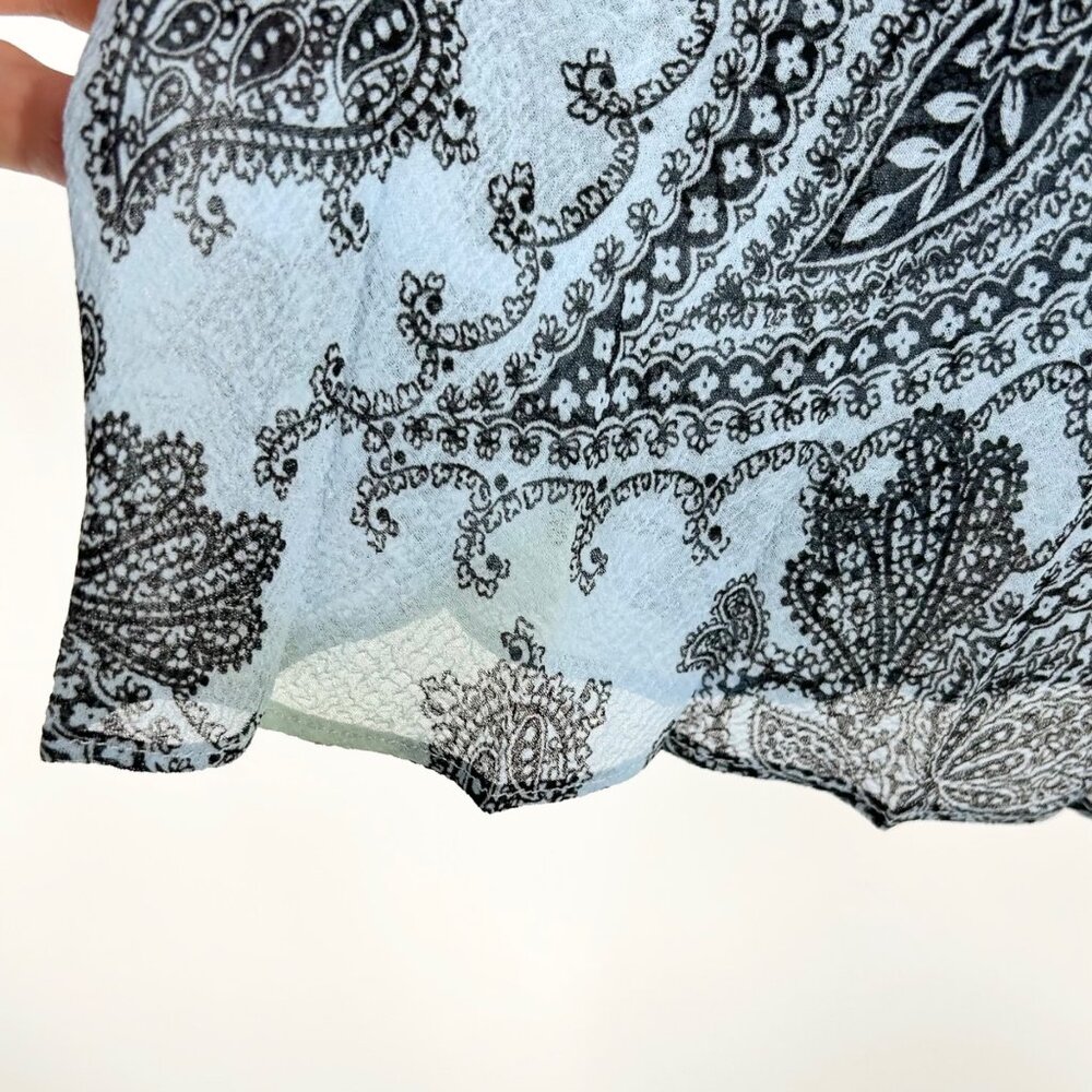 NWT Sandro Beathe Paisley Printed Pleated Midi Dress Size 36 - Picture 12 of 15
